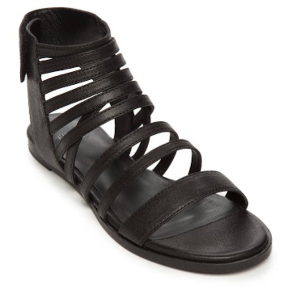 Eileen Fisher Shoes - Eileen Fisher Otto Banded Flat Sandal Black size 9